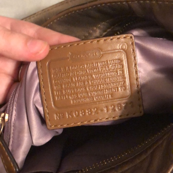 Coach metallic handbag purse - Picture 3 of 4